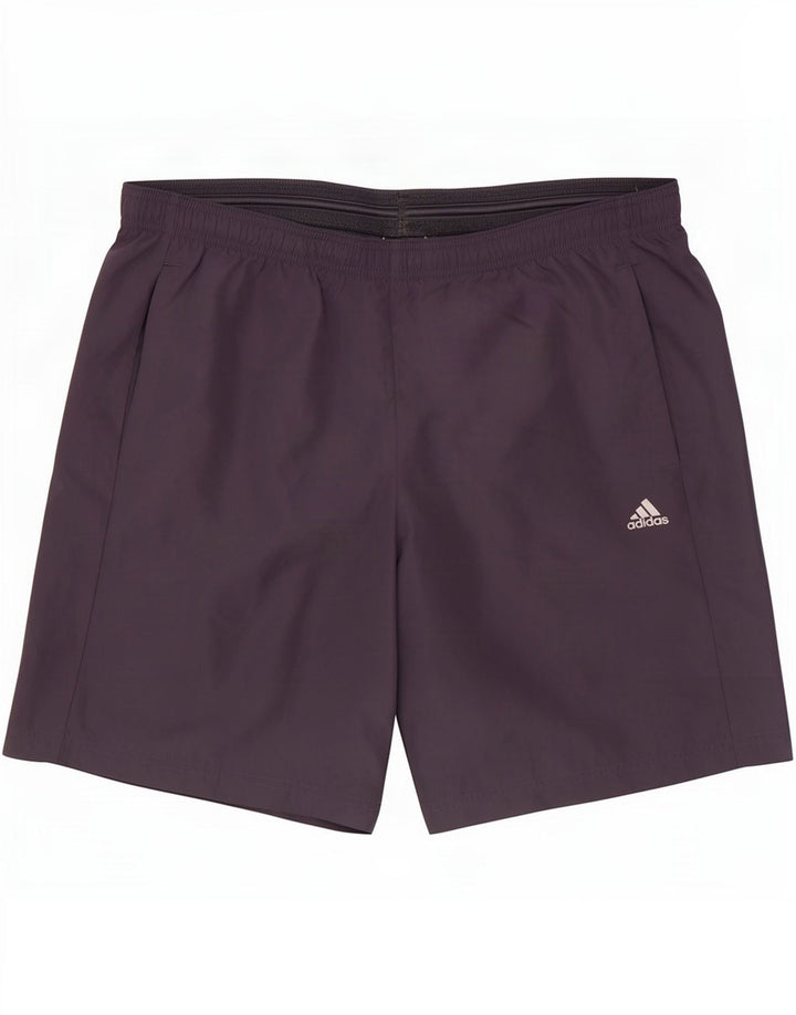 Adidas Short de sport Climalite pour homme, grand, gris, polyester