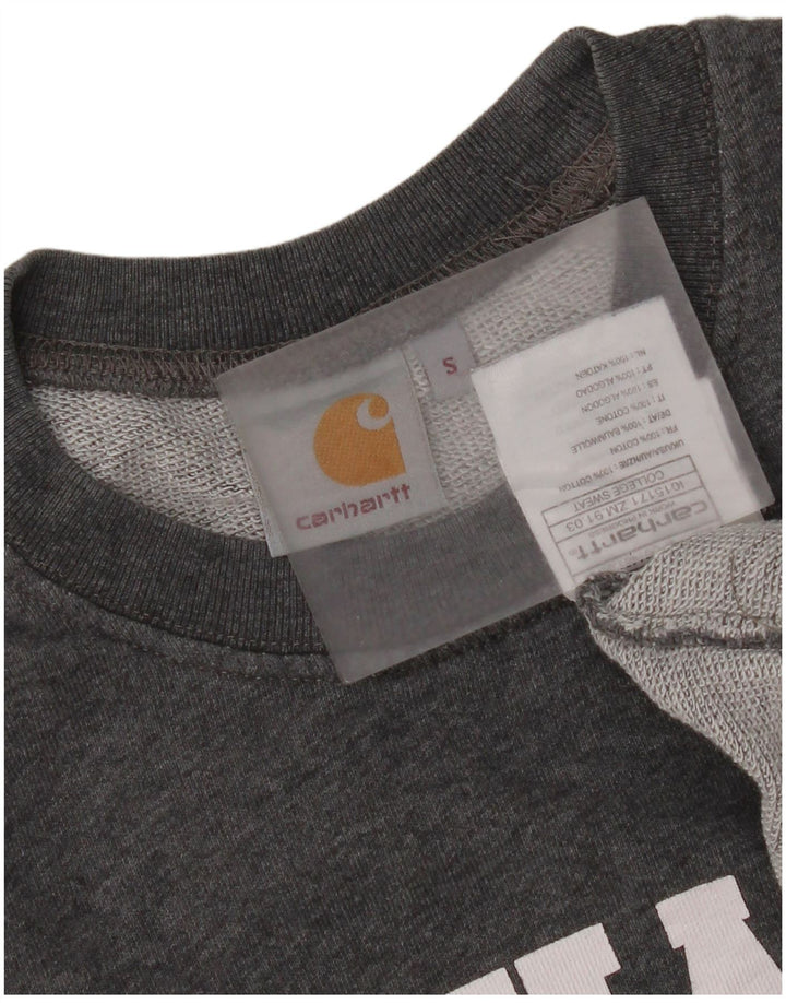 Carhartt Mens Graphic Sweatshirt Jumper Petit Gris Coton