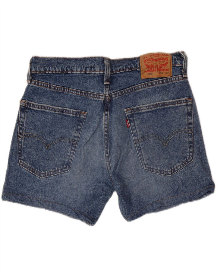 LEVI'S Short en Jean 502 W30 Homme Bleu Moyen Coton
