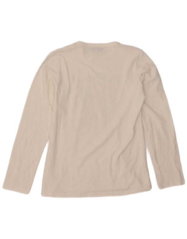 Richmond Haut graphique à manches longues pour homme Petit coton blanc