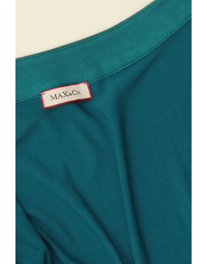 Max & Co. Robe trapèze sans manches pour femme UK 44 Bleu moyen