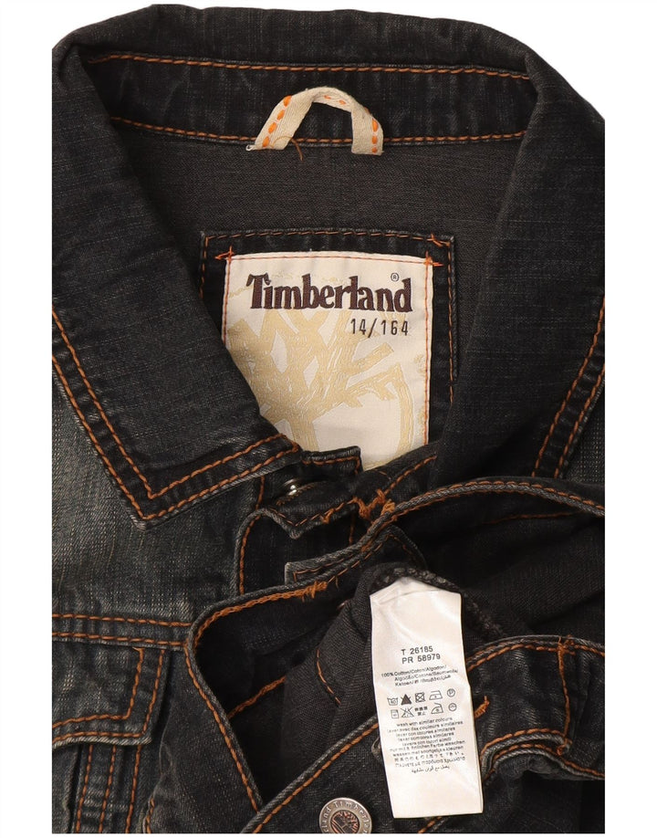 TIMBERLAND Veste en Jean Garçon 13-14 ans Gris Coton