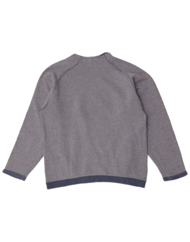 Champion Sweat-shirt surdimensionné pour femme UK 10 Petit Bleu Coton
