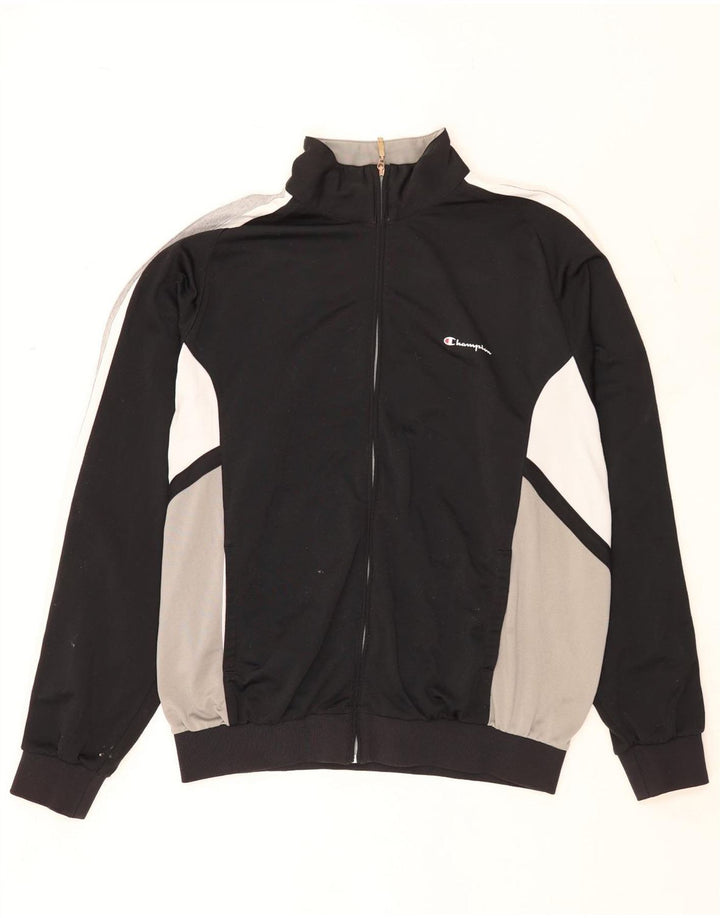 Champion Veste de survêtement pour homme 2XL Noir Colourblock Polyester