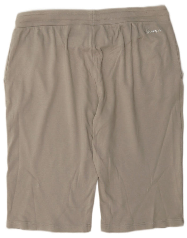 Ellesse Short de sport pour femme UK 18 XL Gris Coton
