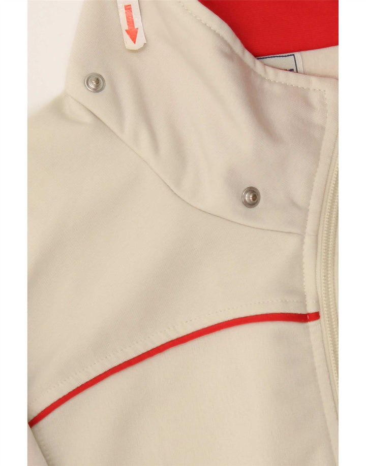 Asics Veste de Survêtement Homme Beige Moyen Colorblock Polyester