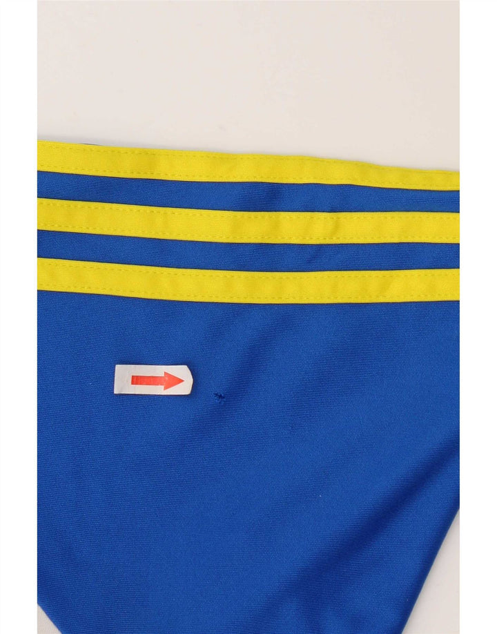 Adidas Hommes Climalite T-Shirt Haut Grand Bleu Colorblock Polyester