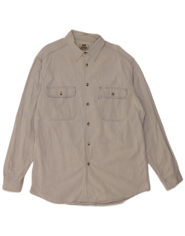 Levi's Chemise en Jean XL Homme Gris