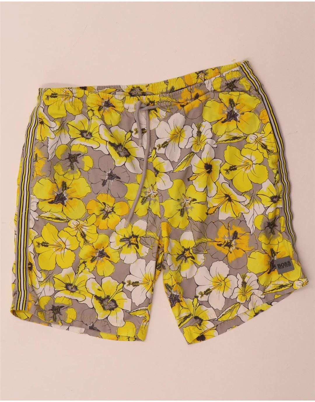 HUGO BOSS Short de bain moyen à fleurs multicolores