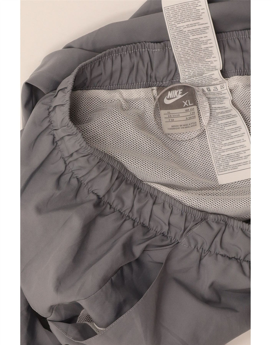 NIKE Short de sport pour homme XL Gris Colorblock Polyester