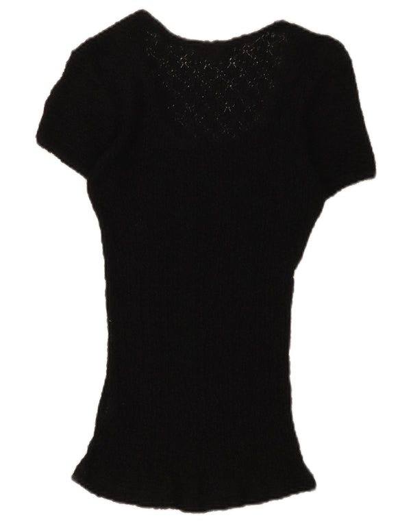 Guess Chemisier en dentelle pour femme UK 42 Medium Noir Floral