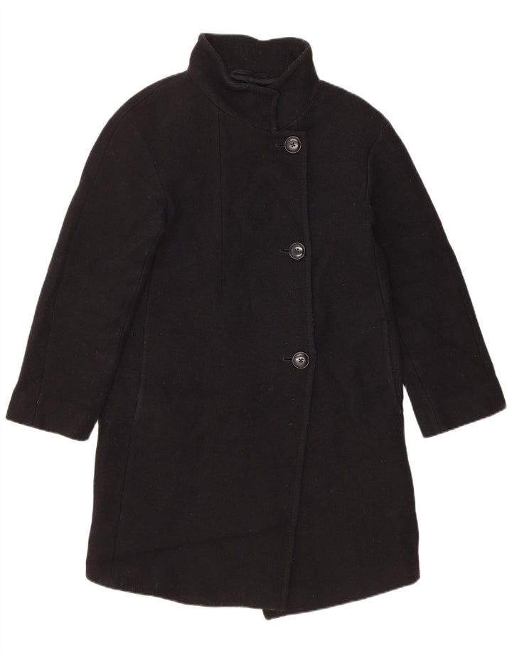 Massimo Dutti Manteau coupe ample pour femme EU 34 2XS Laine noire