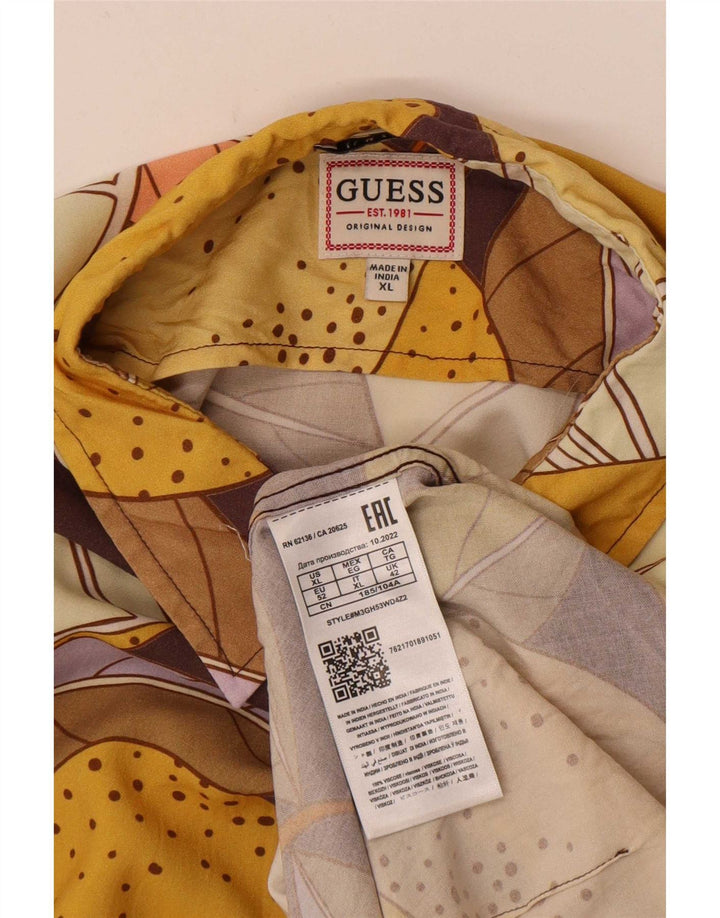 Guess Chemise à Manches Courtes Homme XL Multicolore
