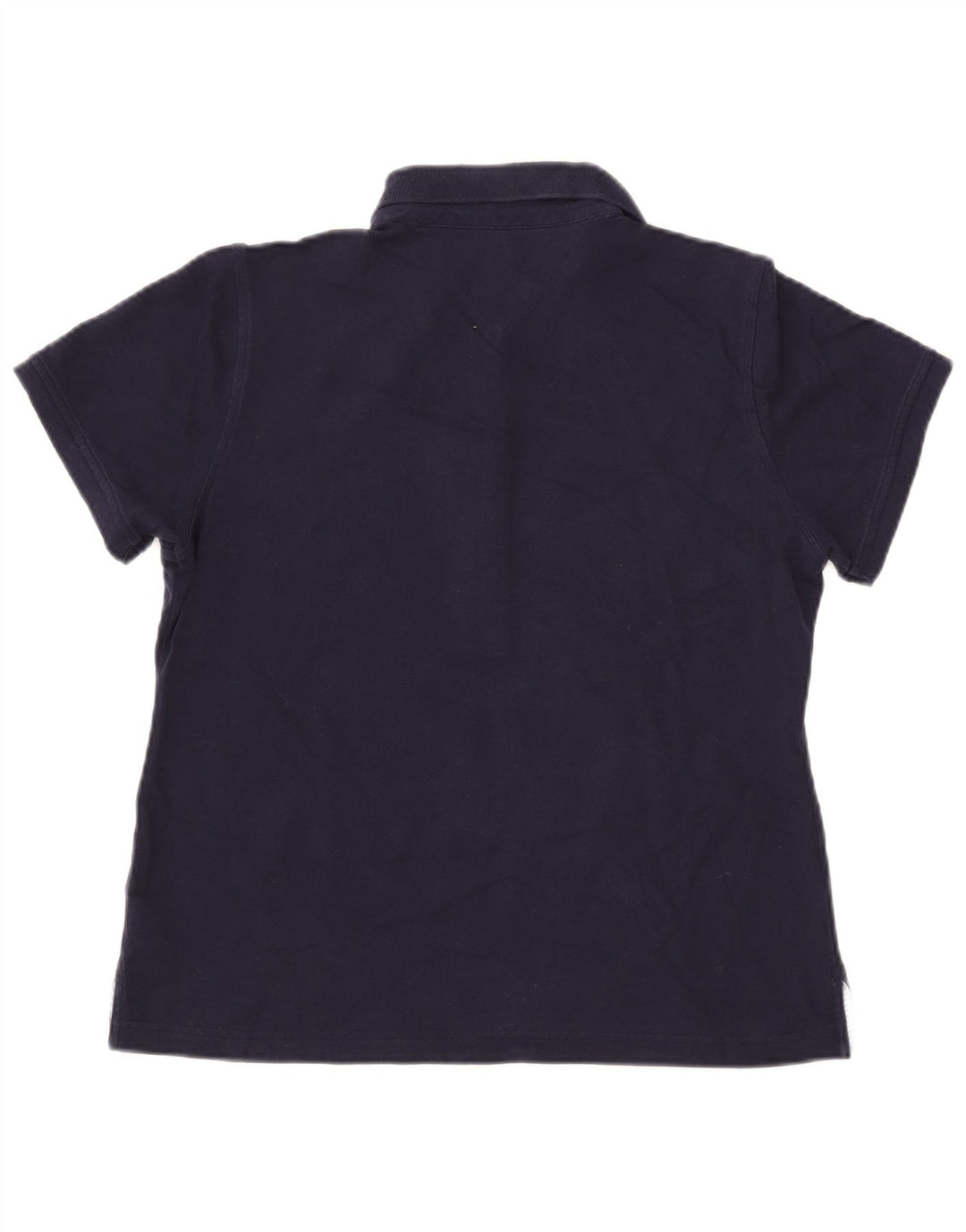 TOMMY HILFIGER Polo Slim Fit Femme UK 18 XL Bleu Marine Coton