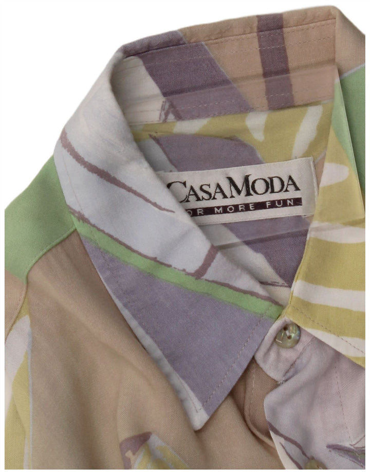 CASA MODA Chemise à manches courtes pour hommes grand patchwork multicolore
