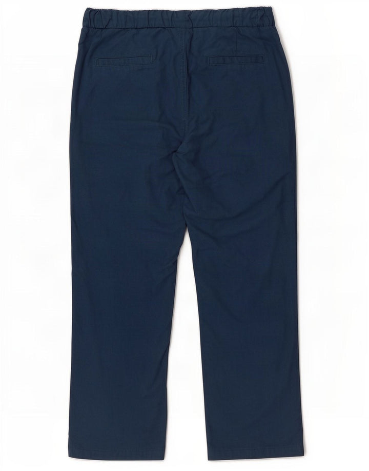Dack's Pantalon Chino Droit Homme Petit W32 L25 Bleu Coton