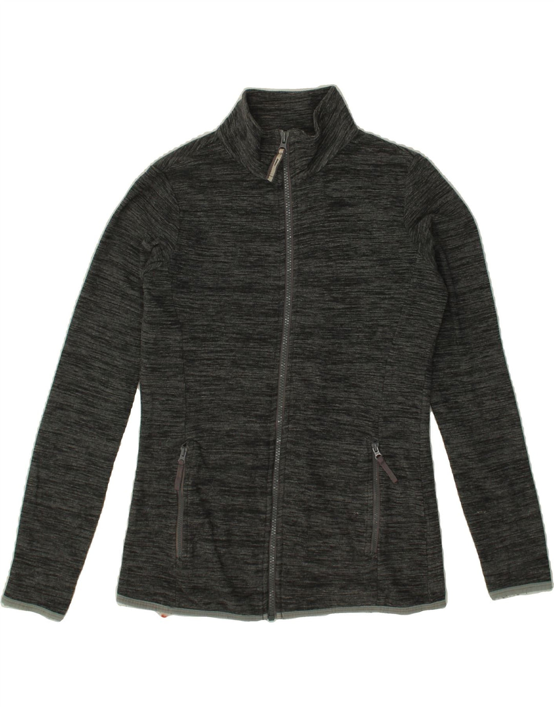 MOUNTAIN WAREHOUSE Womens Fleece Jacket UK 8 Small Grey Flecked Polyester Vintage Mountain Warehouse and Second-Hand Mountain Warehouse from Messina Hembry 