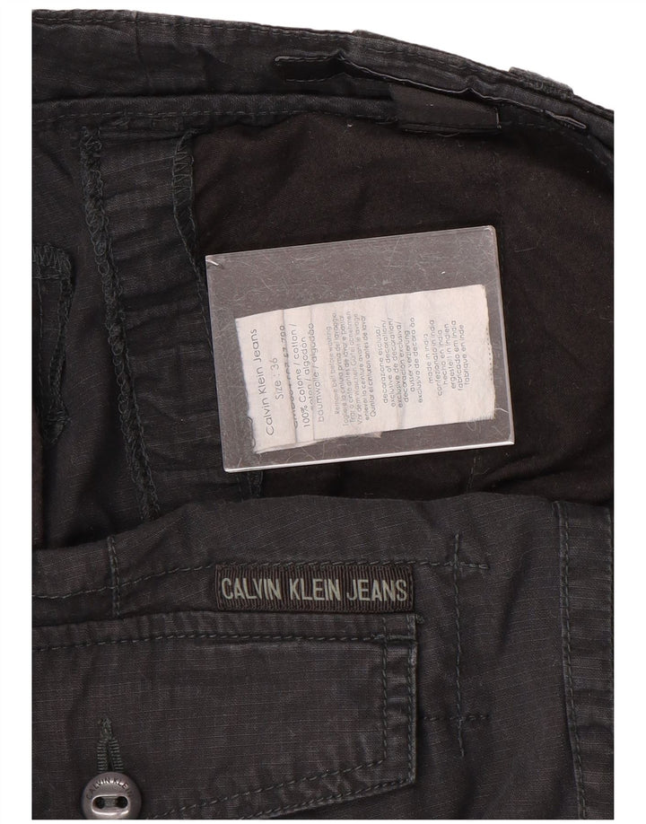 CALVIN KLEIN Short Cargo Homme W36 Large Noir Coton