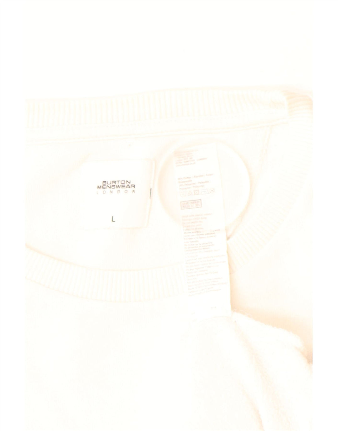 BURTON Sweat-shirt pour homme en coton blanc Large