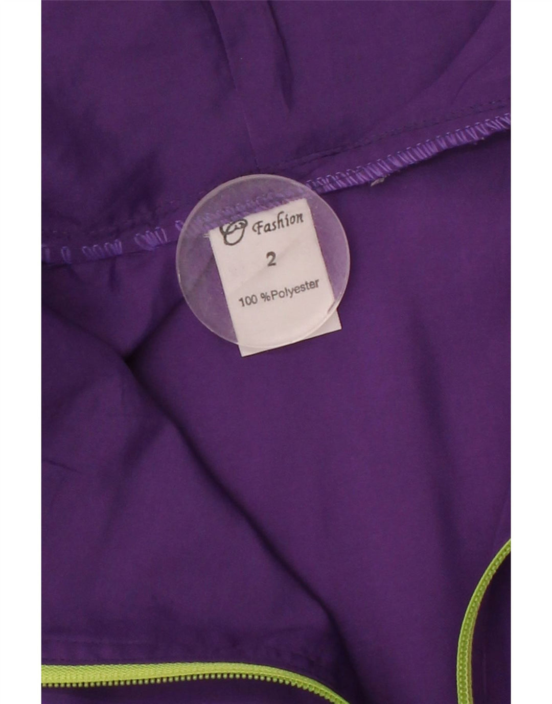 VINTAGE Womens Anorak Jacket UK 22 3XL Purple Geometric Polyester Vintage Vintage and Second-Hand Vintage from Messina Hembry 