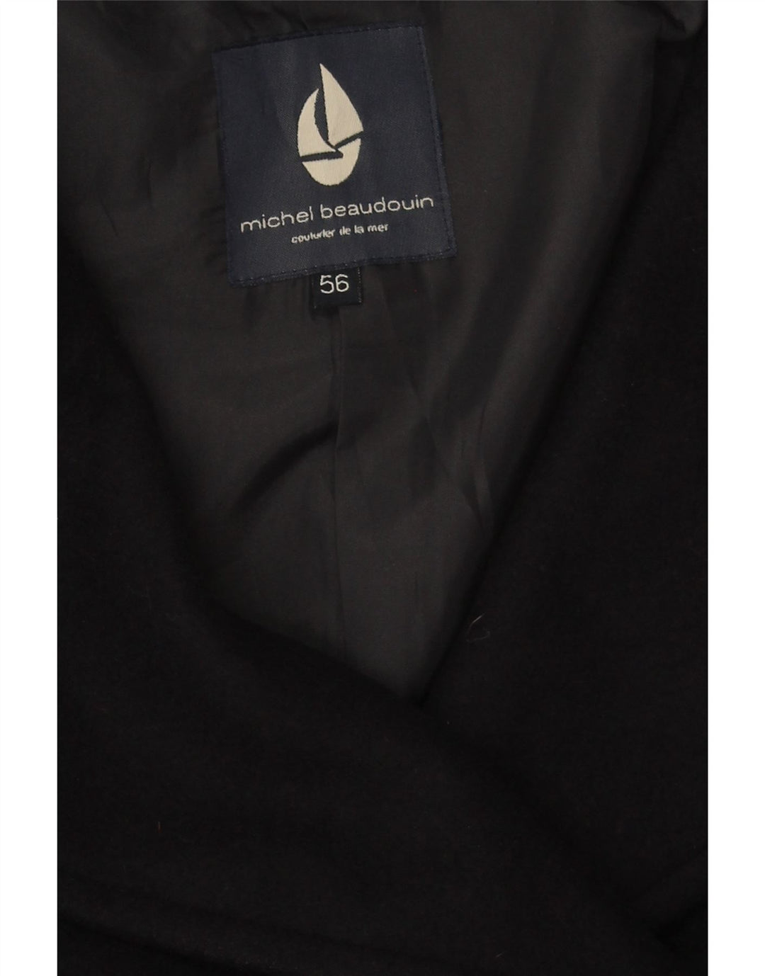 Michel Beaudouin Caban Homme IT 56 4XL Bleu Marine Laine