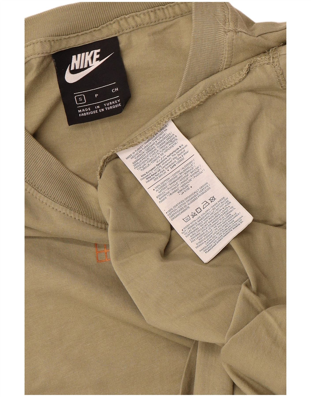 Nike T-shirt graphique pour homme en coton kaki Taille S
