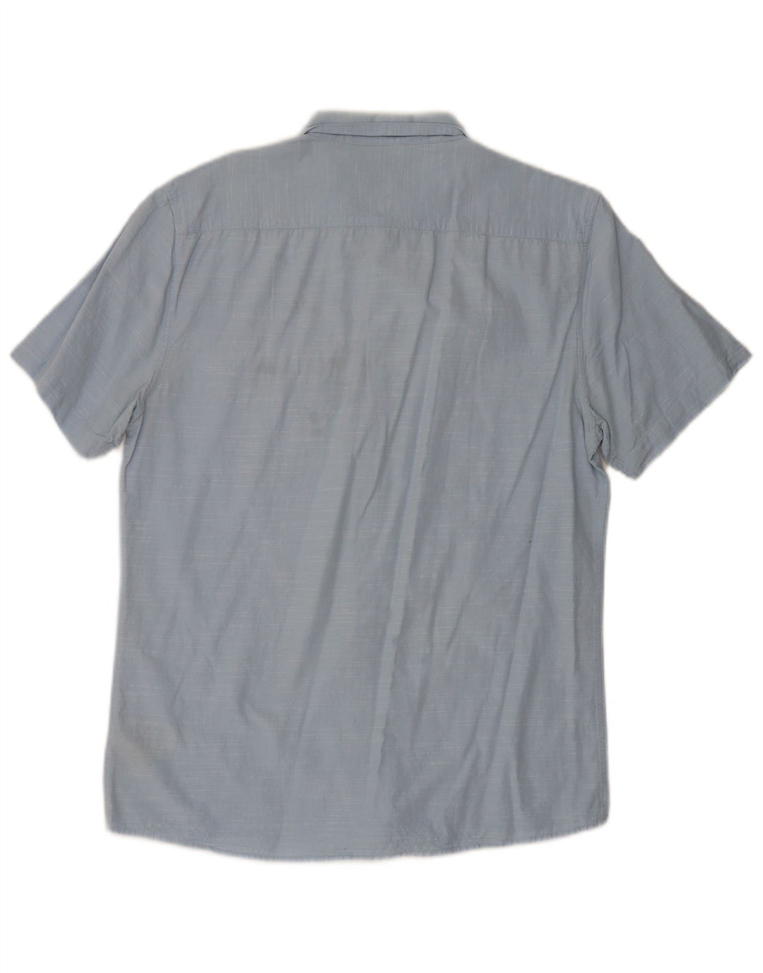 Lee Chemise Slim à Manches Courtes pour Hommes en Coton Bleu Large