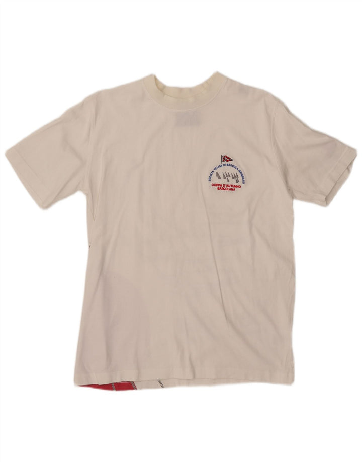 MURPHY & NYE T-Shirt Barcolana Graphic Homme Blanc Moyen Colorblock