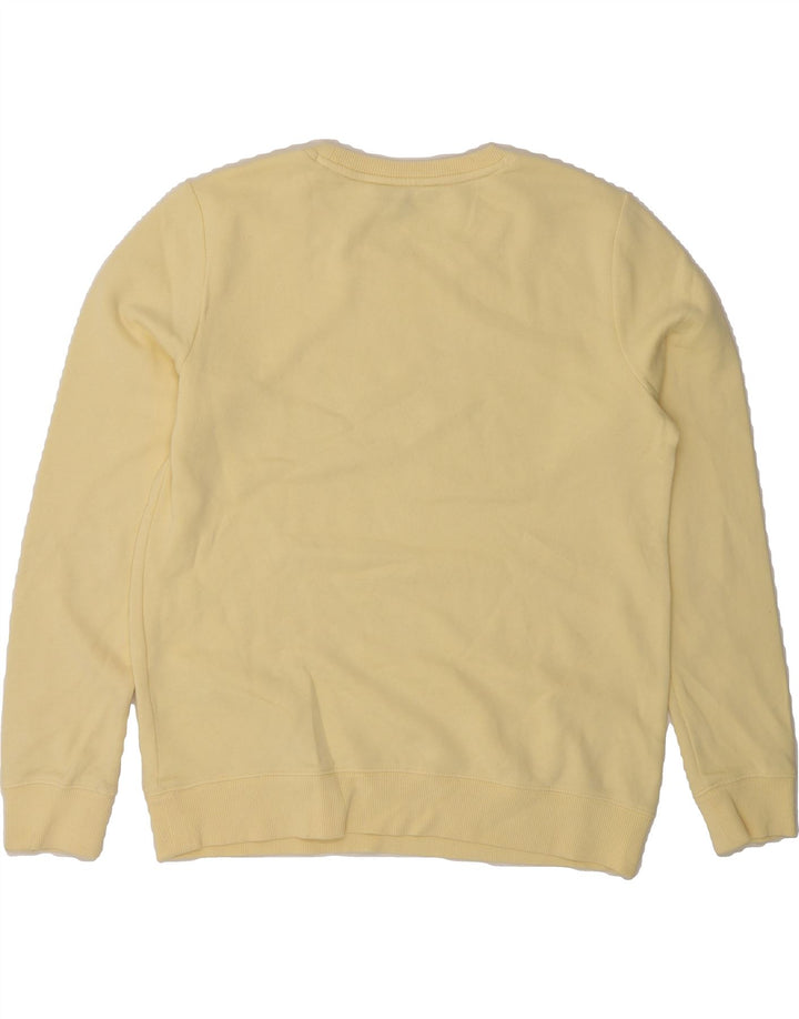 TOMMY HILFIGER Mens Graphic Sweatshirt Jumper Small Yellow Cotton Vintage Tommy Hilfiger and Second-Hand Tommy Hilfiger from Messina Hembry 