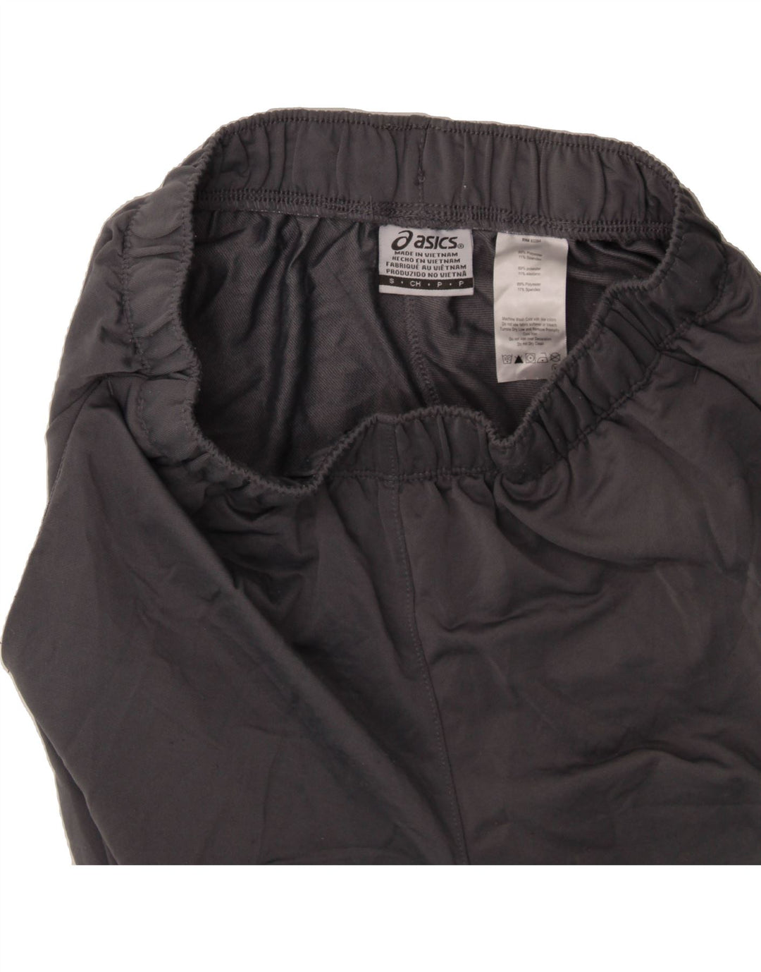 ASICS Mens Tracksuit Trousers Joggers Small  Grey Polyester Vintage Asics and Second-Hand Asics from Messina Hembry 