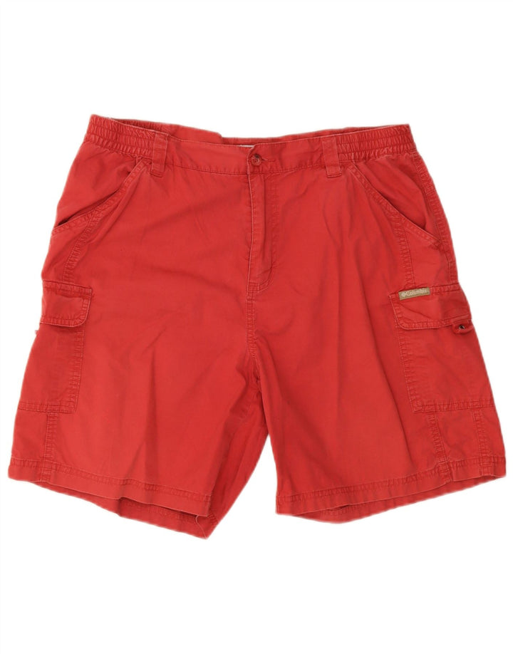 Columbia Short Cargo Femme Large W36 Coton Rouge
