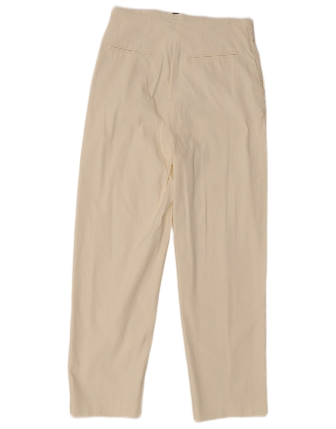 Max & Co. Pantalon Court Fuselé W28 L25 Blanc Cassé
