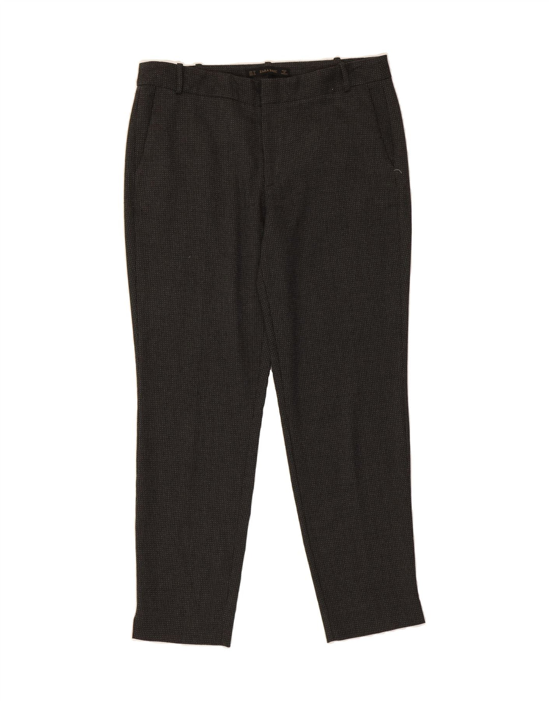ZARA Womens Slim Chino Trousers EU 38 Medium W32 L27 Grey Check Vintage Zara and Second-Hand Zara from Messina Hembry 