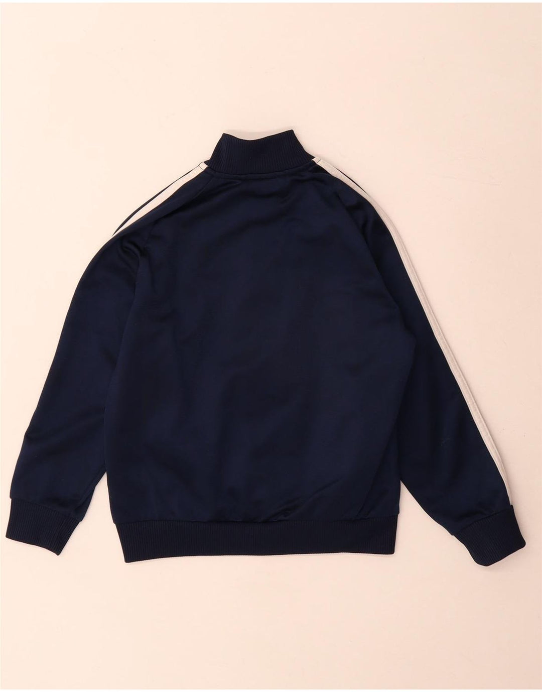 Adidas Veste de Survêtement Garçon 7-8 Ans Bleu Marine Colorblock Polyester