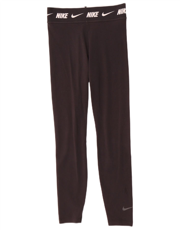 Nike Legging graphique pour femme UK 10 Petit coton noir