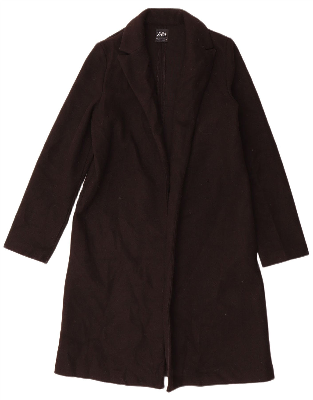 Zara Manteau Femme UK 10 Petit Noir