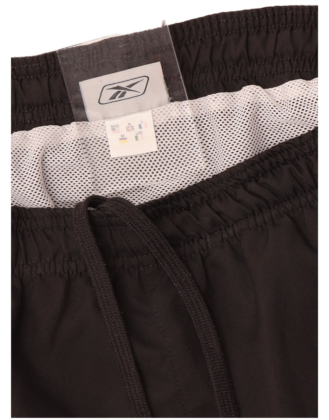 Reebok Short de Sport Homme Noir Medium Colourblock