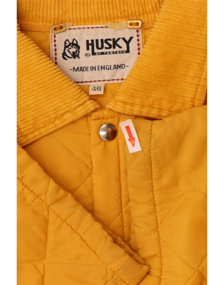 Husky Veste matelassée pour homme UK 46 3XL Jaune Polyamide