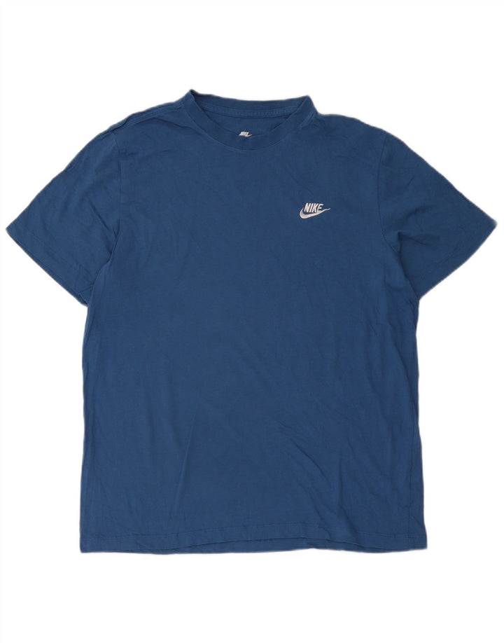 Nike T-Shirt Homme Grand Bleu Coton