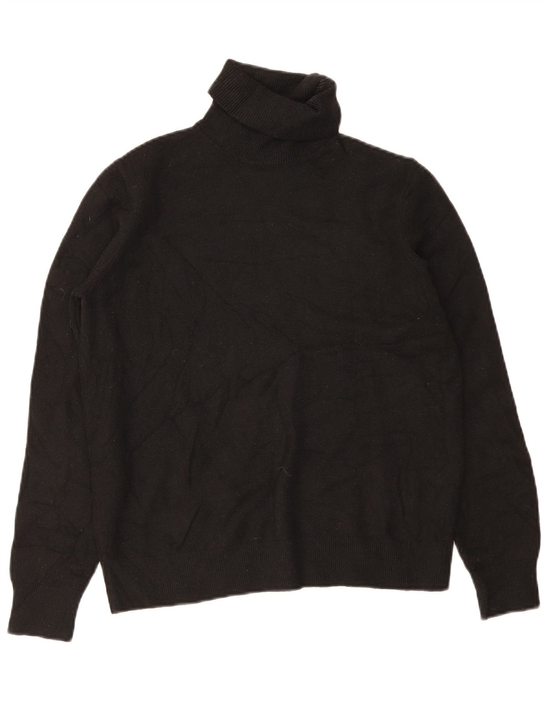 Marks & Spencer Pull col roulé pour homme Petit Noir Polyester