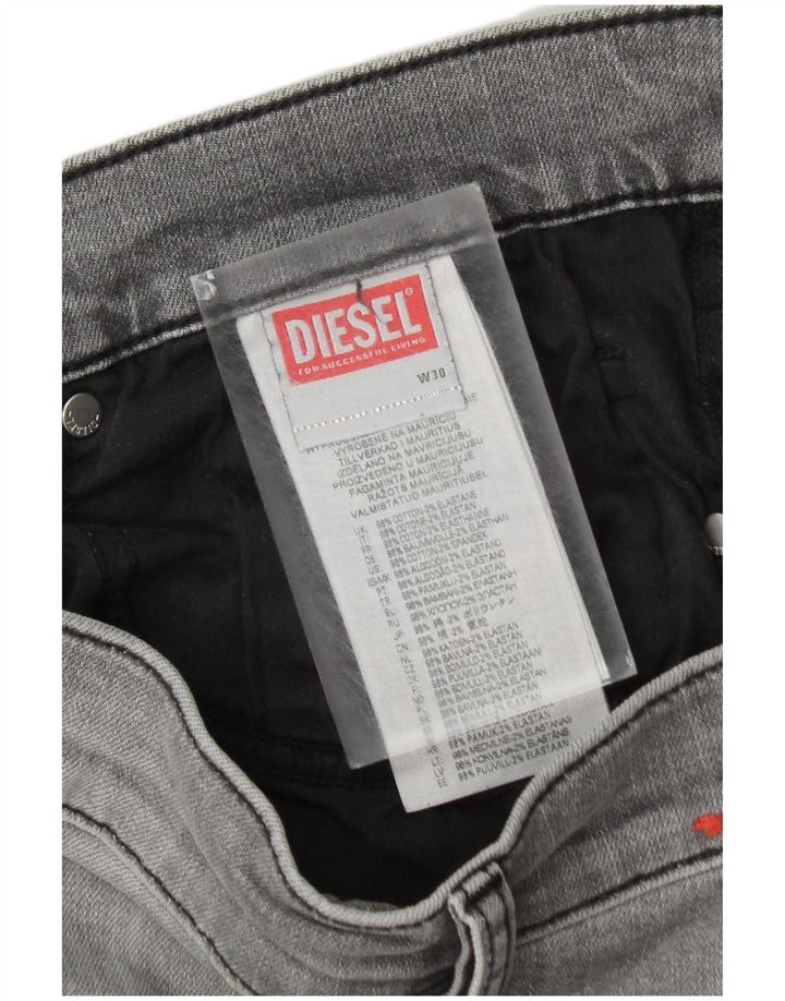 Diesel Jean Slim W30 L30 Homme Gris Coton
