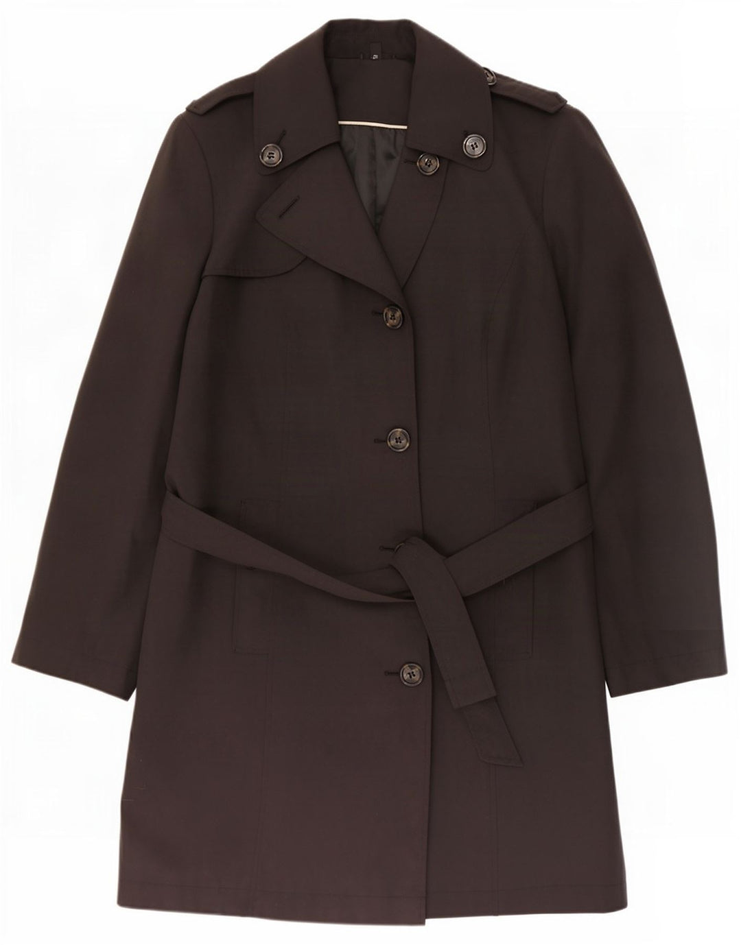 Marks & Spencer Trench-Coat Femme UK 22 3XL Noir Polyester