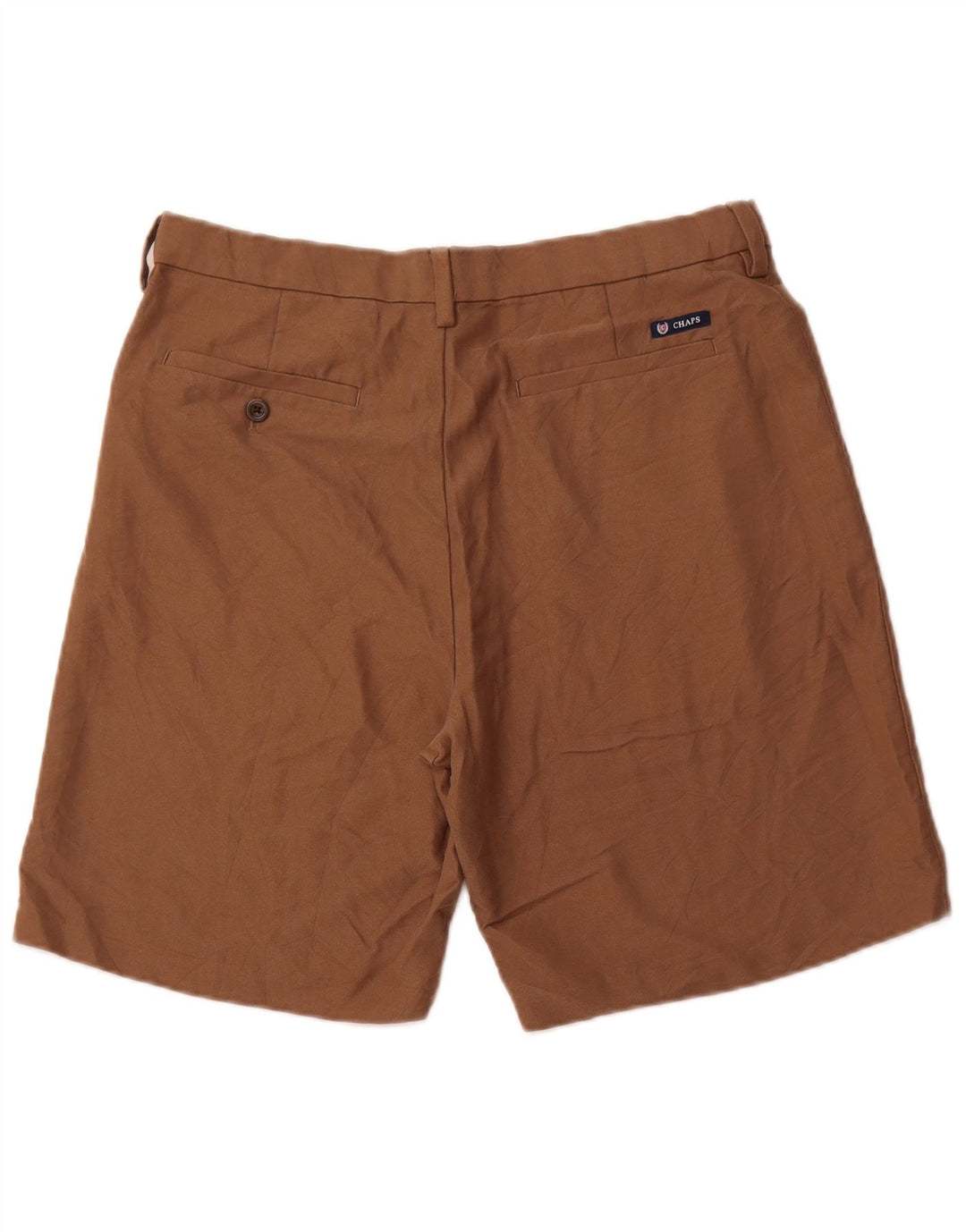 CHAPS Short Chino Homme W33 Marron Moyen Polyester
