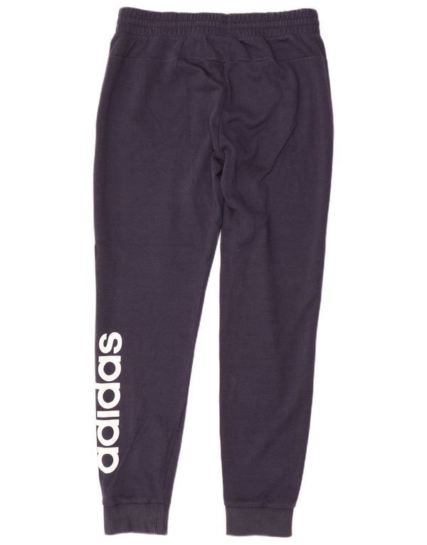Adidas Pantalon de survêtement graphique pour femme Joggers UK 12/14 Bleu marine moyen