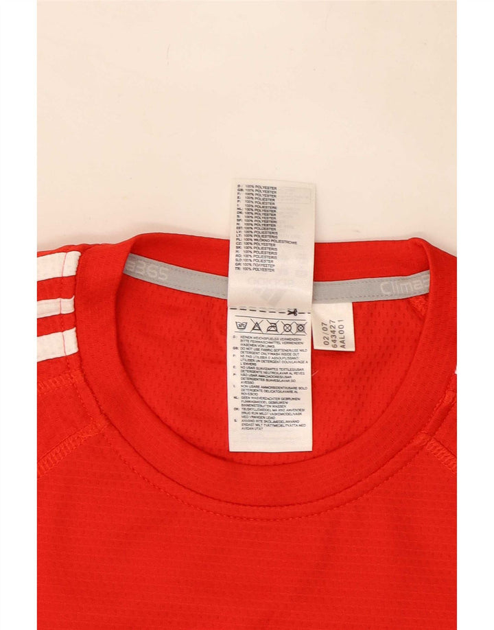 Adidas Homme Kruger Graphic T-Shirt Top Rouge Moyen Polyester