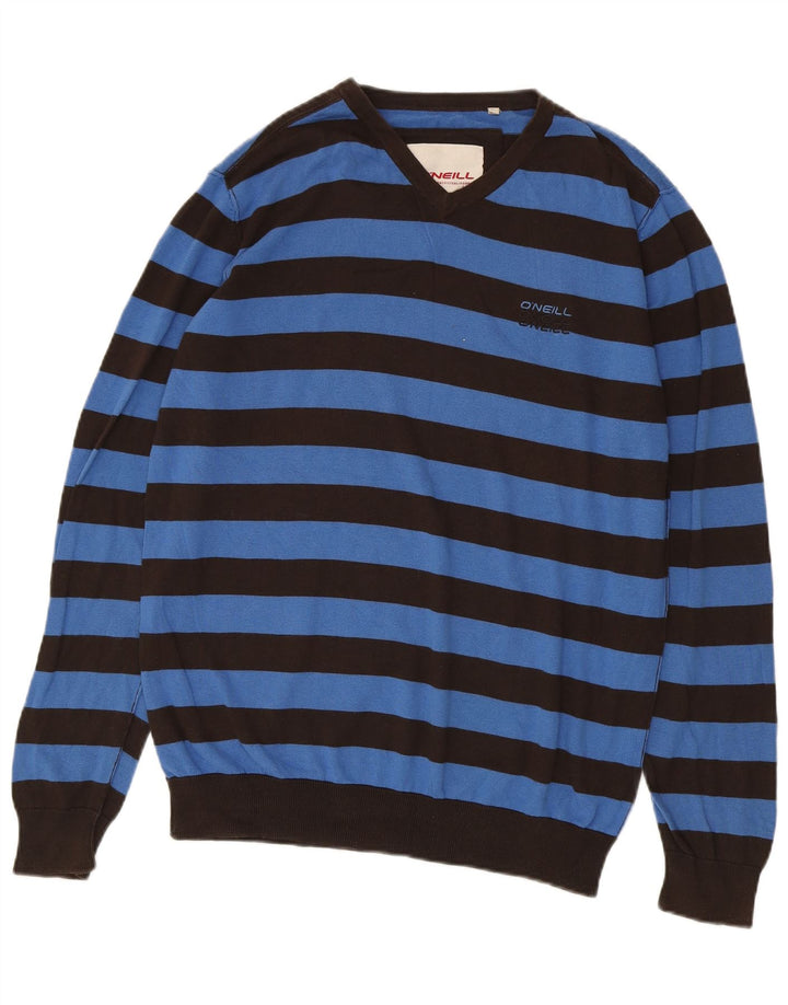 O'Neill Pull col V Homme Bleu Moyen Rayé