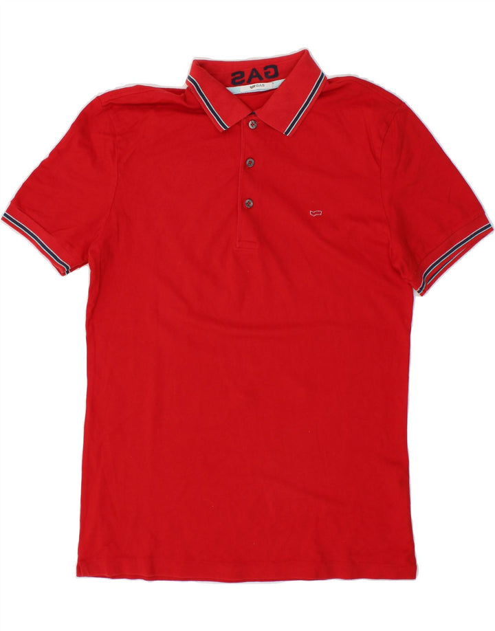 GAS Mens Polo Shirt XL Red Cotton Vintage Gas and Second-Hand Gas from Messina Hembry 