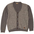 Il Granchio Pull Cardigan Homme IT 50 Laine Mouchetée Gris Moyen