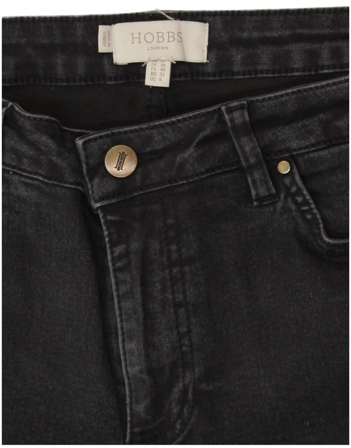 HOBBS Jean Slim Femme UK 12 Moyen W30 L29 Noir