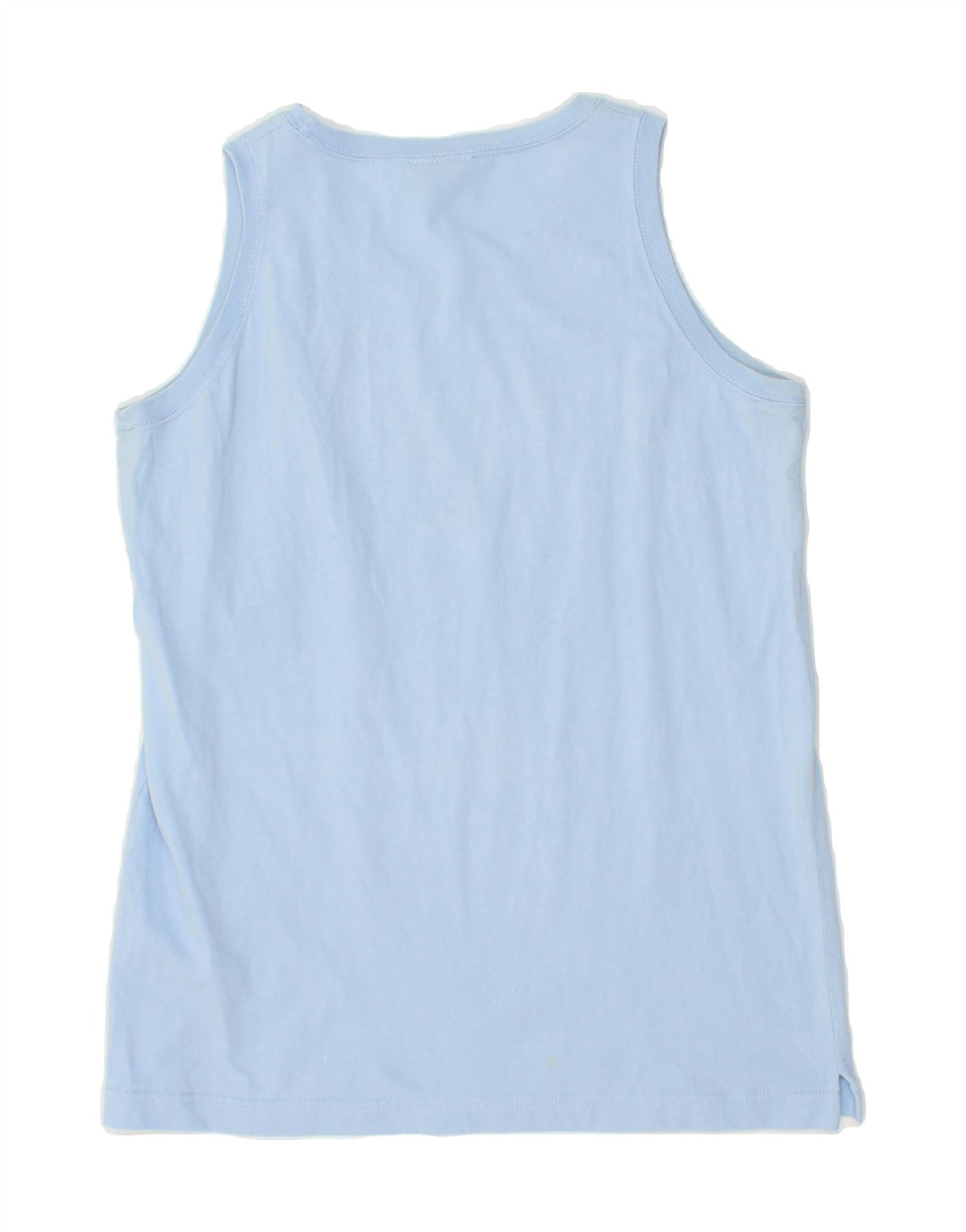 CHAMPION Womens Vest Top UK 12 Medium Blue Cotton Vintage Champion and Second-Hand Champion from Messina Hembry 